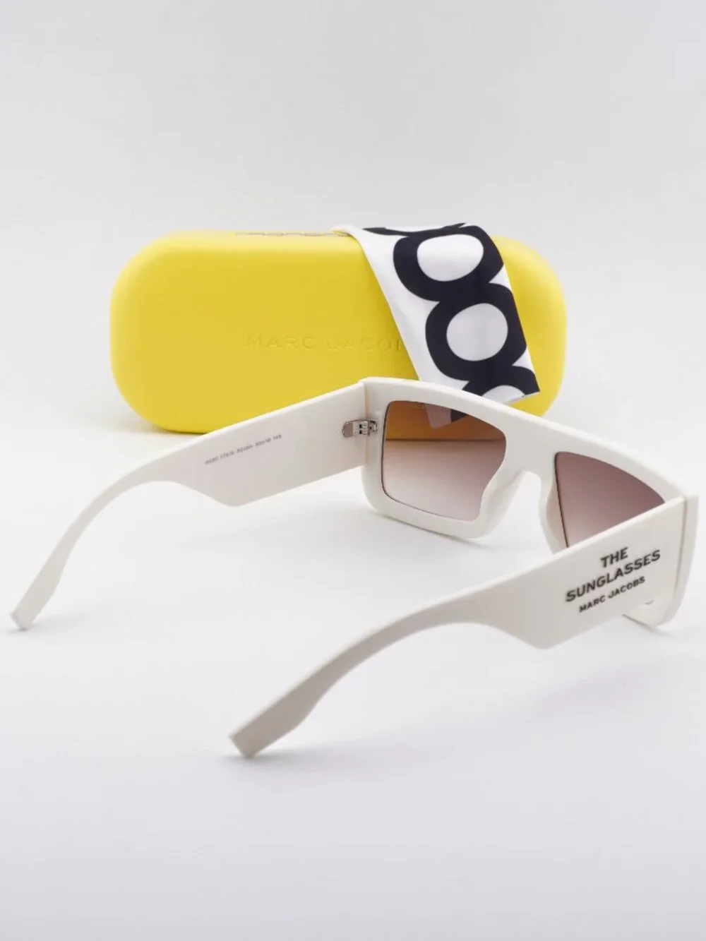 Marc Jacobs MARC 775/S 0SZJ HA Rectangle Sunglasses - White / Brown